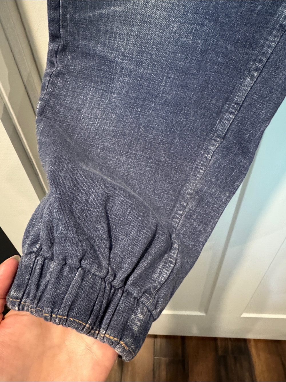 rag & bone Dark Blue Relaxed sweatpant jean Denim Joggers - Picture 4 of 7